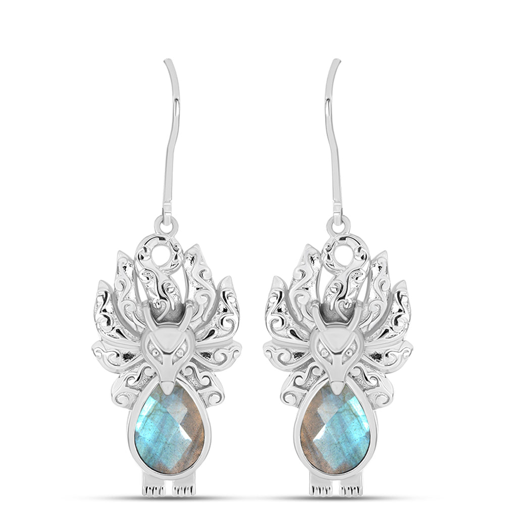 Pendientes de Plata con Labradorita