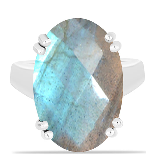 Anillo de Plata con Labradorita