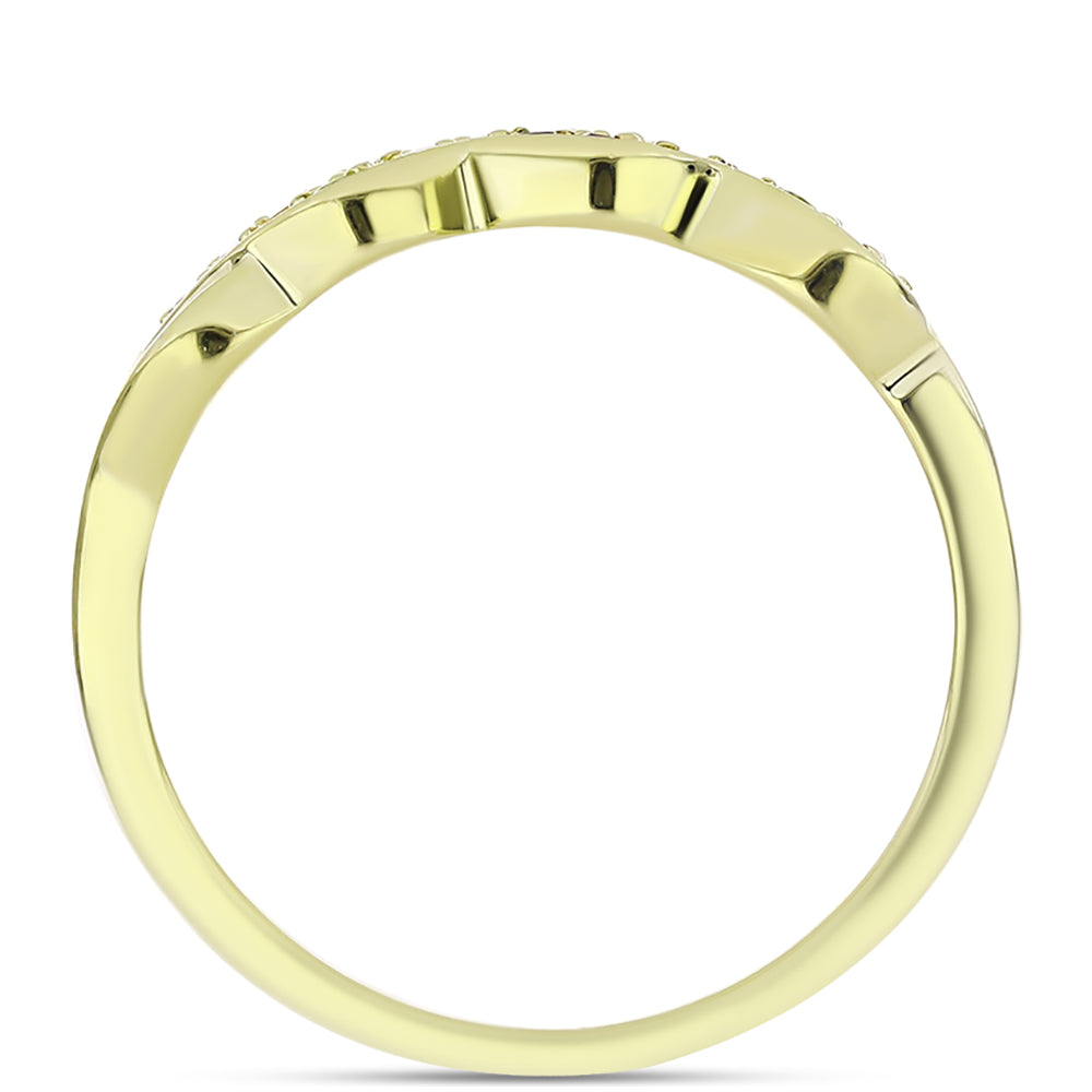 Anillo de Plata Bañada en Oro con Amatista de Marruecos y Citrino de los Montes Urales