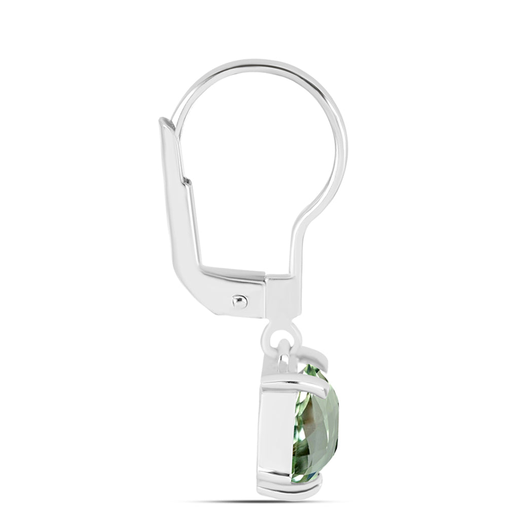 Pendientes de Plata con Amatista Verde 2 