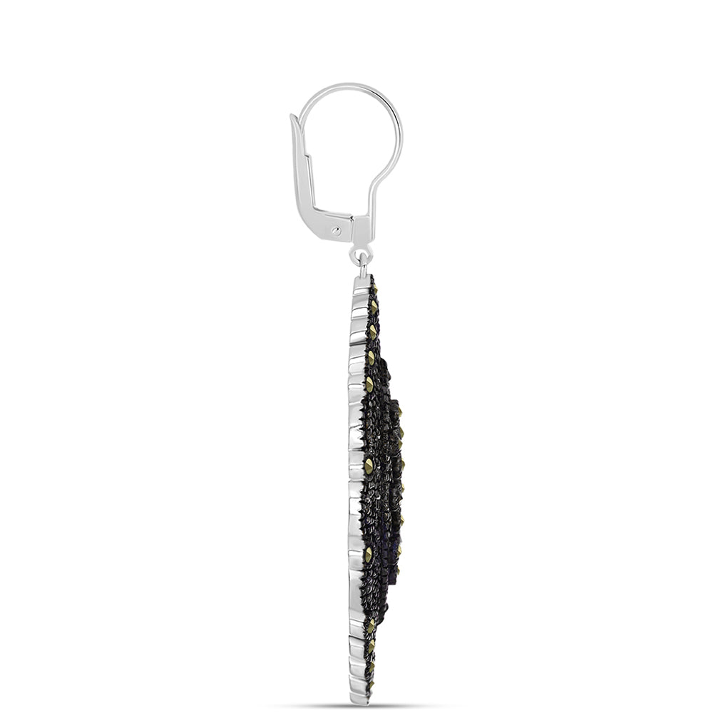 Pendientes de Plata con Marcasita de Austria 2 