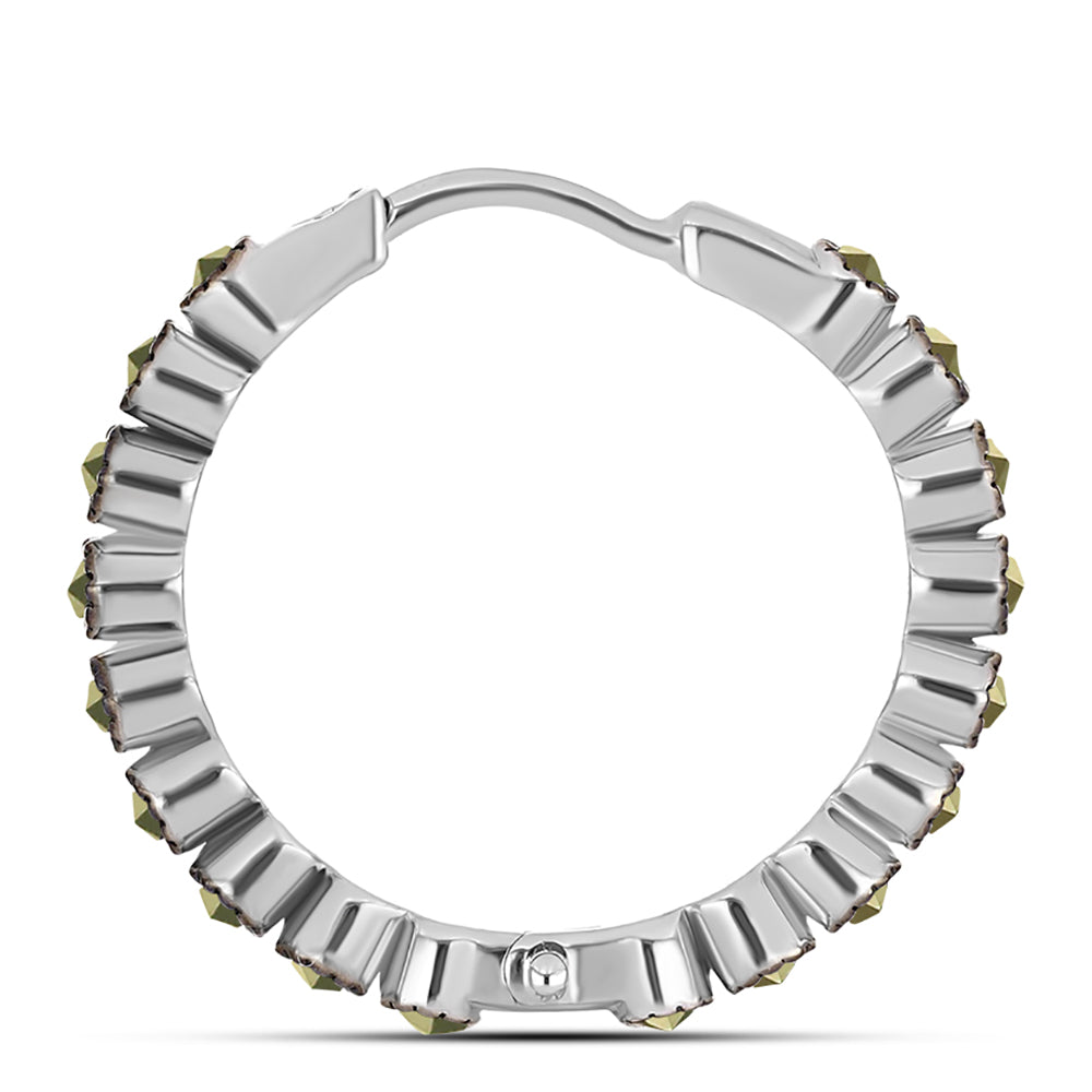 Pendientes de Plata con Marcasita de Austria