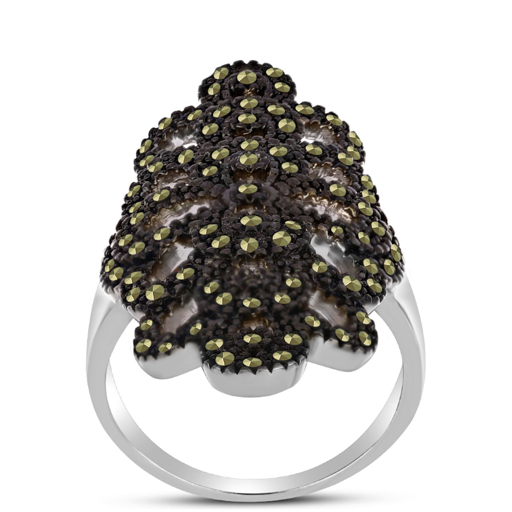 Anillo de Plata con Marcasita de Austria 3 