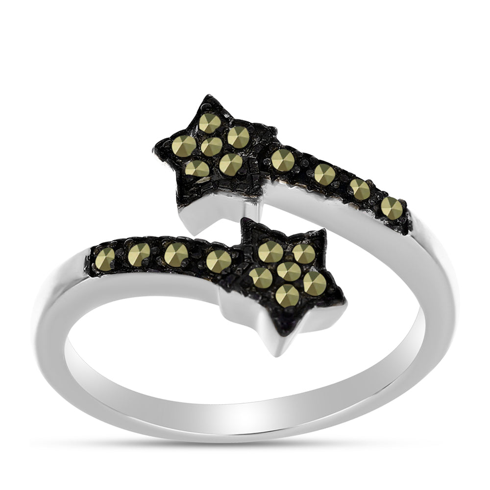 Anillo de Plata con Marcasita de Austria 3 