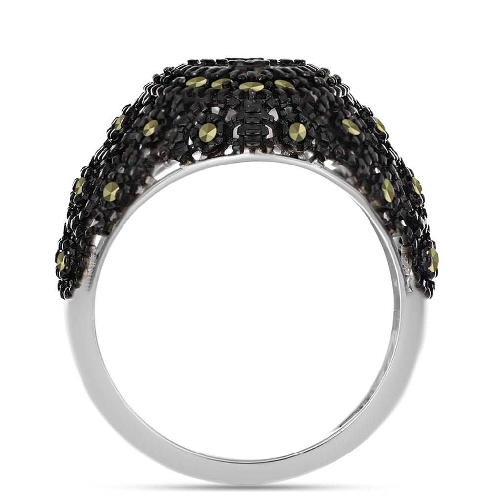 Anillo de Plata con Marcasita de Austria 2 