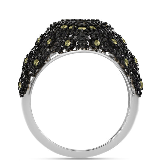 Anillo de Plata con Marcasita de Austria
