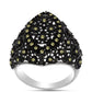 Anillo de Plata con Marcasita de Austria