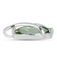 Colgante de Plata con Amatista Verde y Topacio Blanco