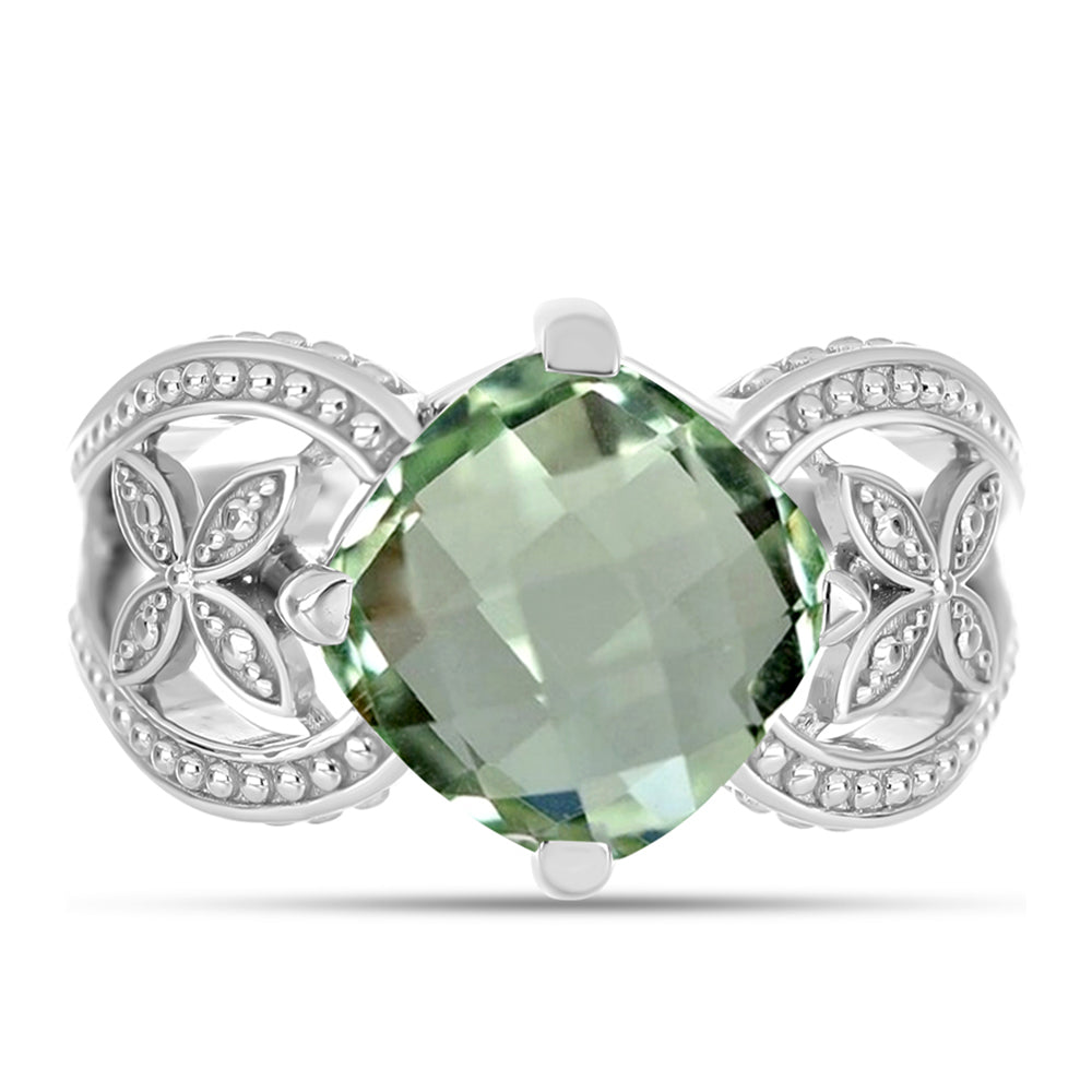 Anillo de Plata con Amatista Verde 1 