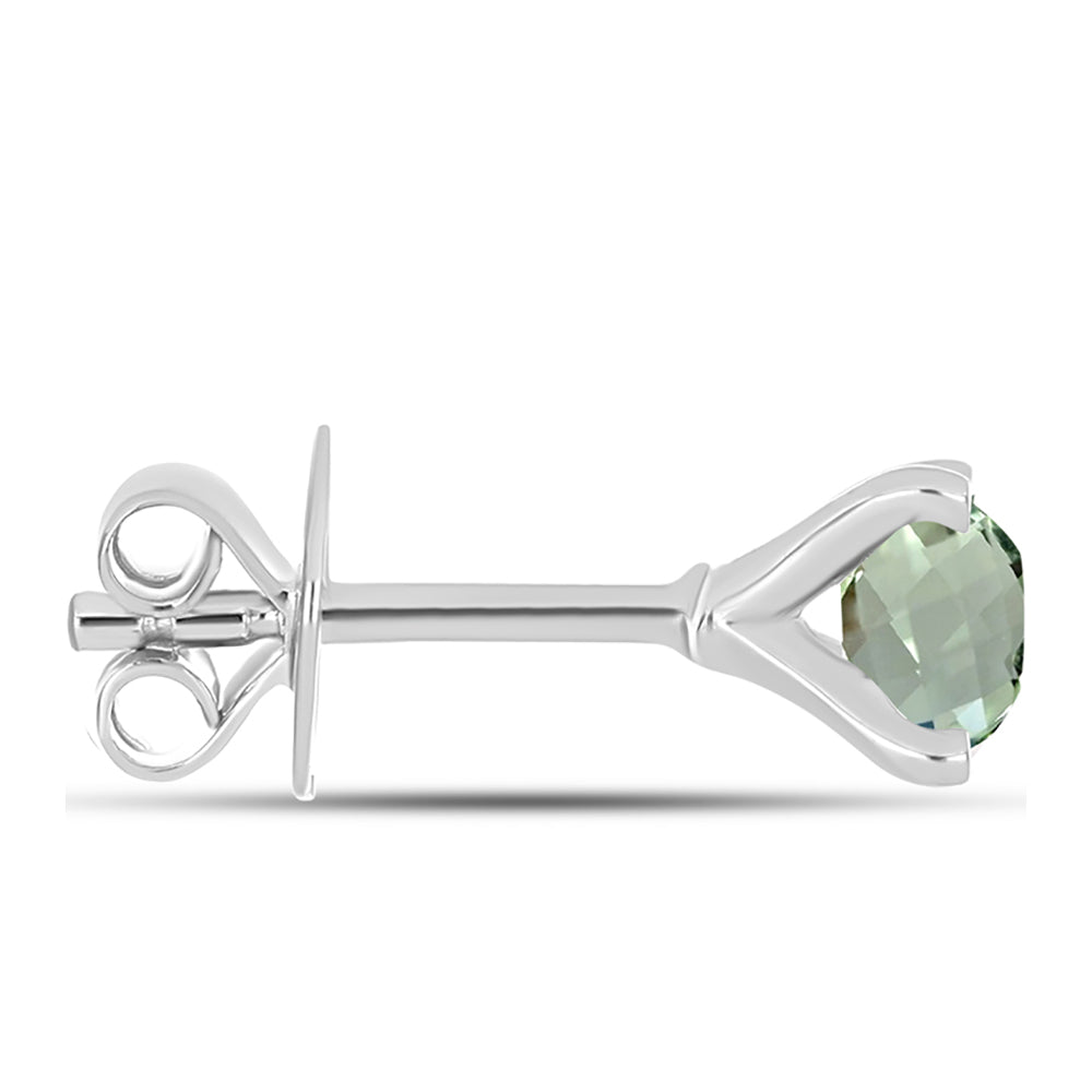 Pendientes de Plata con Amatista Verde 2 