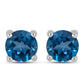 Pendientes de Plata con Topacio Azul Londres