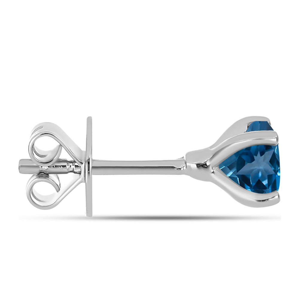 Pendientes de Plata con Topacio Azul Londres