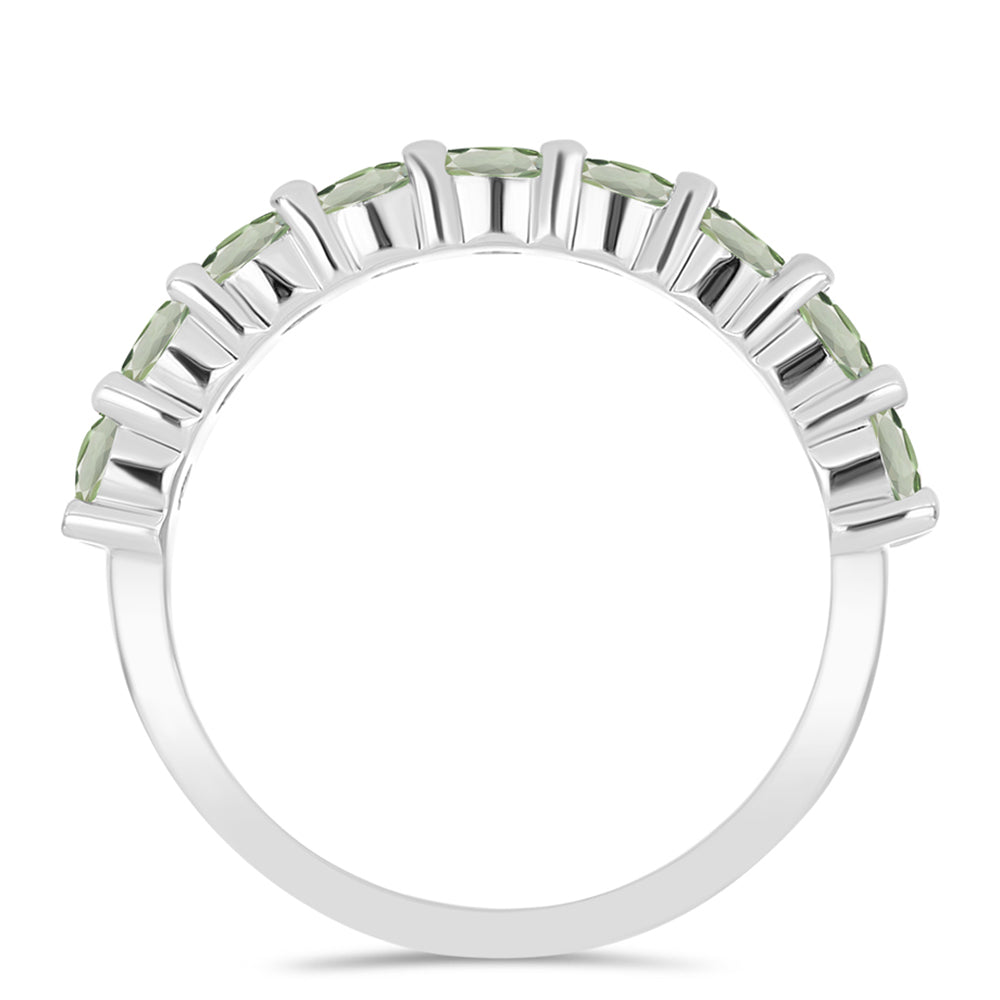 Anillo de Plata con Amatista Verde 3 