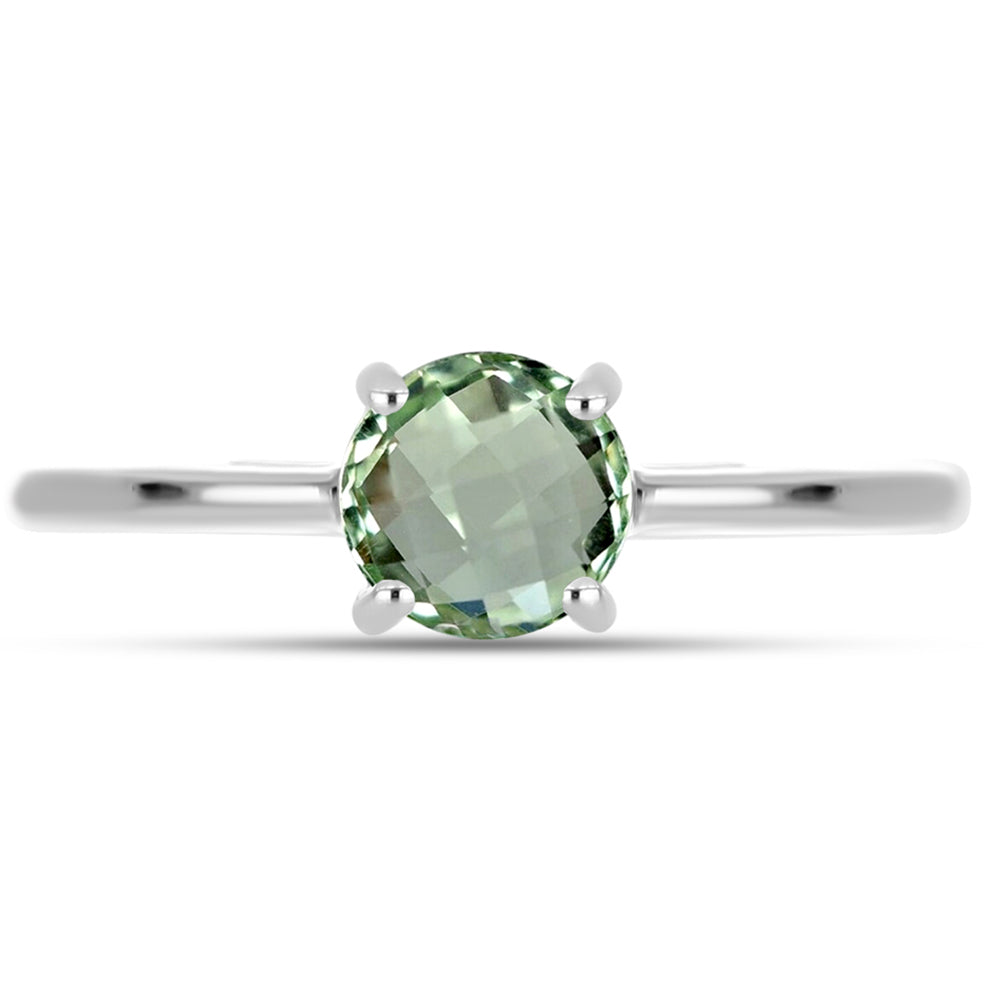 Anillo de Plata con Amatista Verde 1 