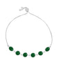 Pulsera de Plata con Calcedonia Verde