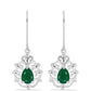 Pendientes de Plata con Calcedonia Verde