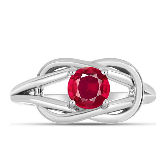 Anillo de Plata con Rubí de Madagascar