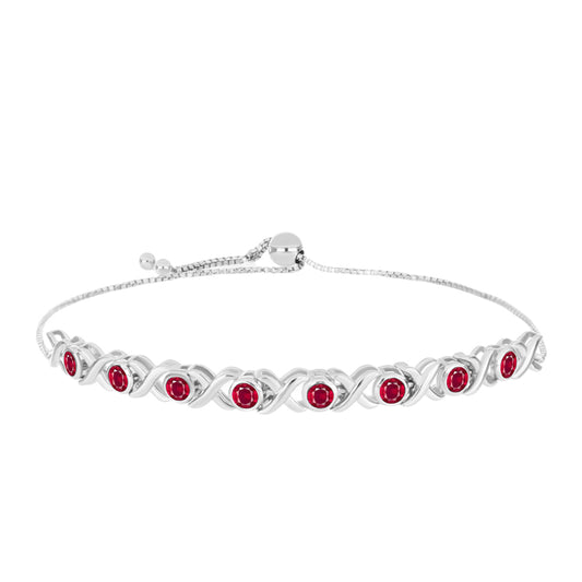 Pulsera de Plata con Rubí de Madagascar