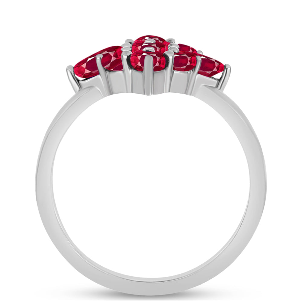 Anillo de Plata con Rubí de Madagascar