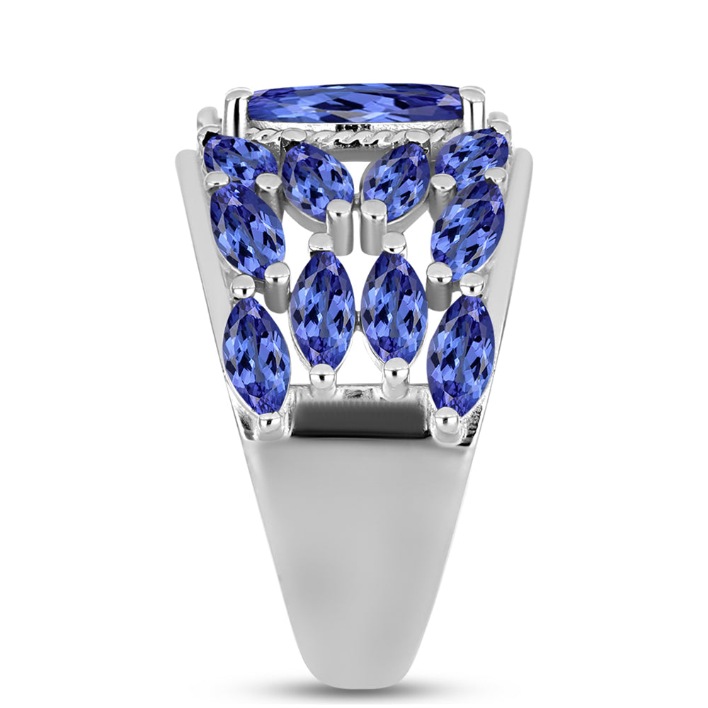 Anillo de Plata con Tanzanita 4 