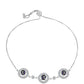 Pulsera de Plata con Topacio Místico y Topacio Blanco
