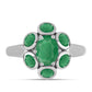 Anillo de Plata con Esmeralda de Brasil