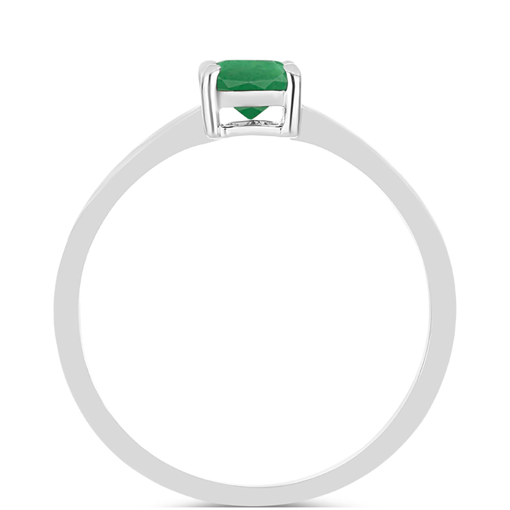 Anillo de Plata con Esmeralda de Brasil 2 