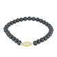 Pulsera de Plata Bañada en Oro con Perla de río Tahiti verde ilusión
