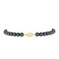 Pulsera de Plata Bañada en Oro con Perla de río Tahiti verde ilusión