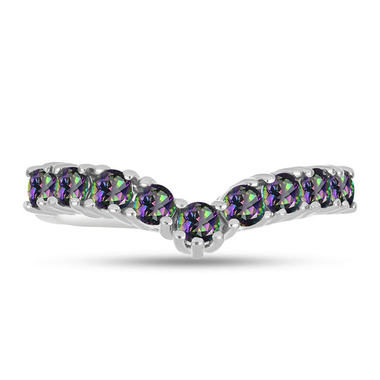 Anillo de Plata con Topacio Místico