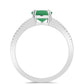 Anillo de Plata con Esmeralda de Brasil