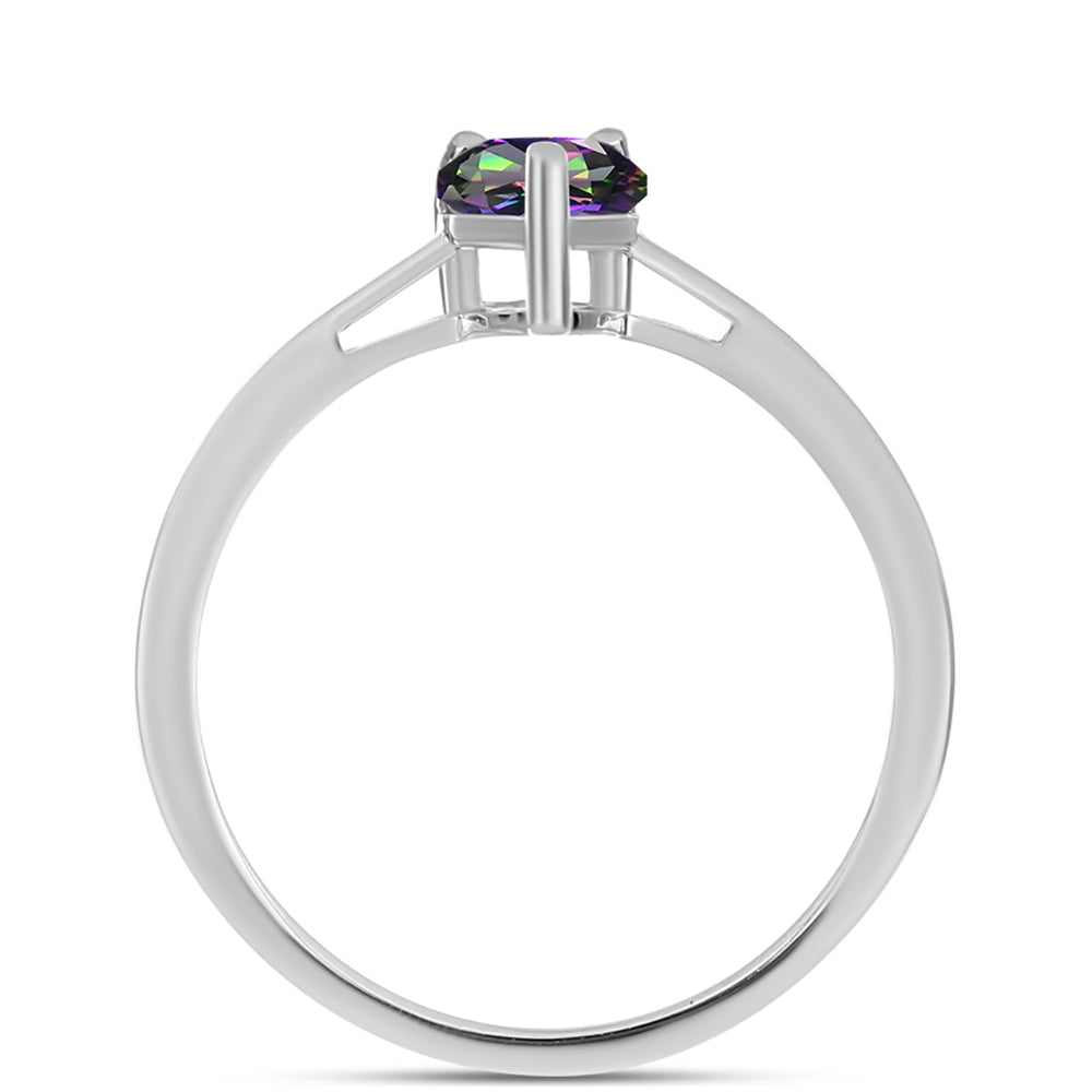 Anillo de Plata con Topacio Místico 2 