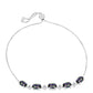 Pulsera de Plata con Topacio Místico y Topacio Blanco