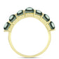 Anillo de Plata Bañada en Oro con Perla de río Tahiti verde ilusión