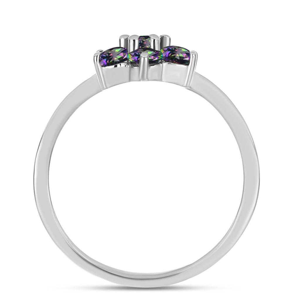 Anillo de Plata con Topacio Místico 2 