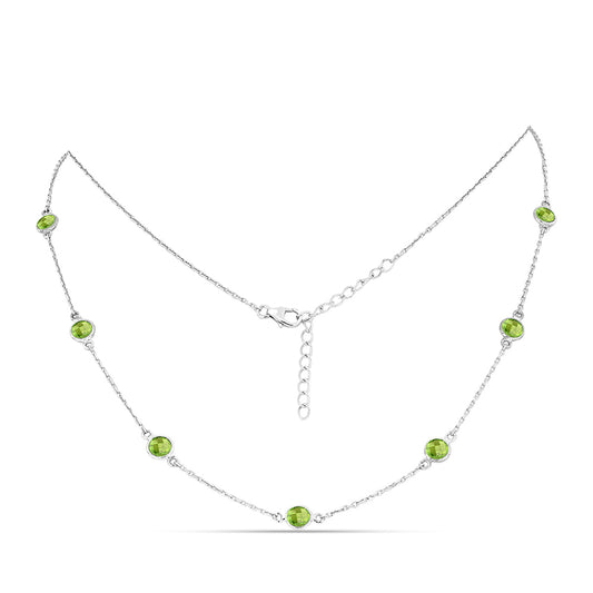 Collar de Plata con Peridoto de Changbai