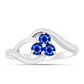 Anillo de Plata con Zafiro Azul Australiano
