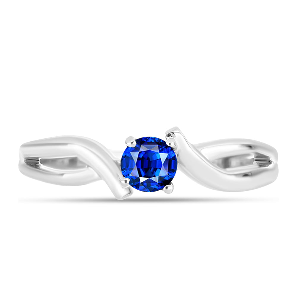 Anillo de Plata con Zafiro Azul Australiano 1 