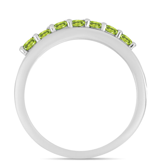 Anillo de Plata con Peridoto de Changbai