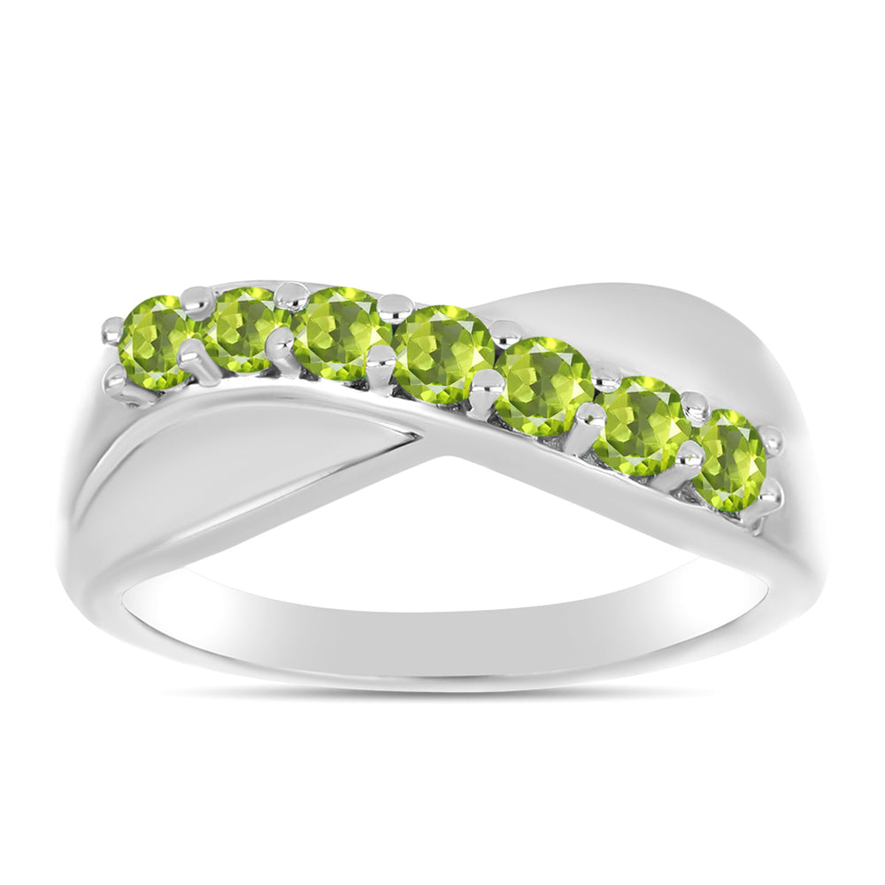 Anillo de Plata con Peridoto de Changbai
