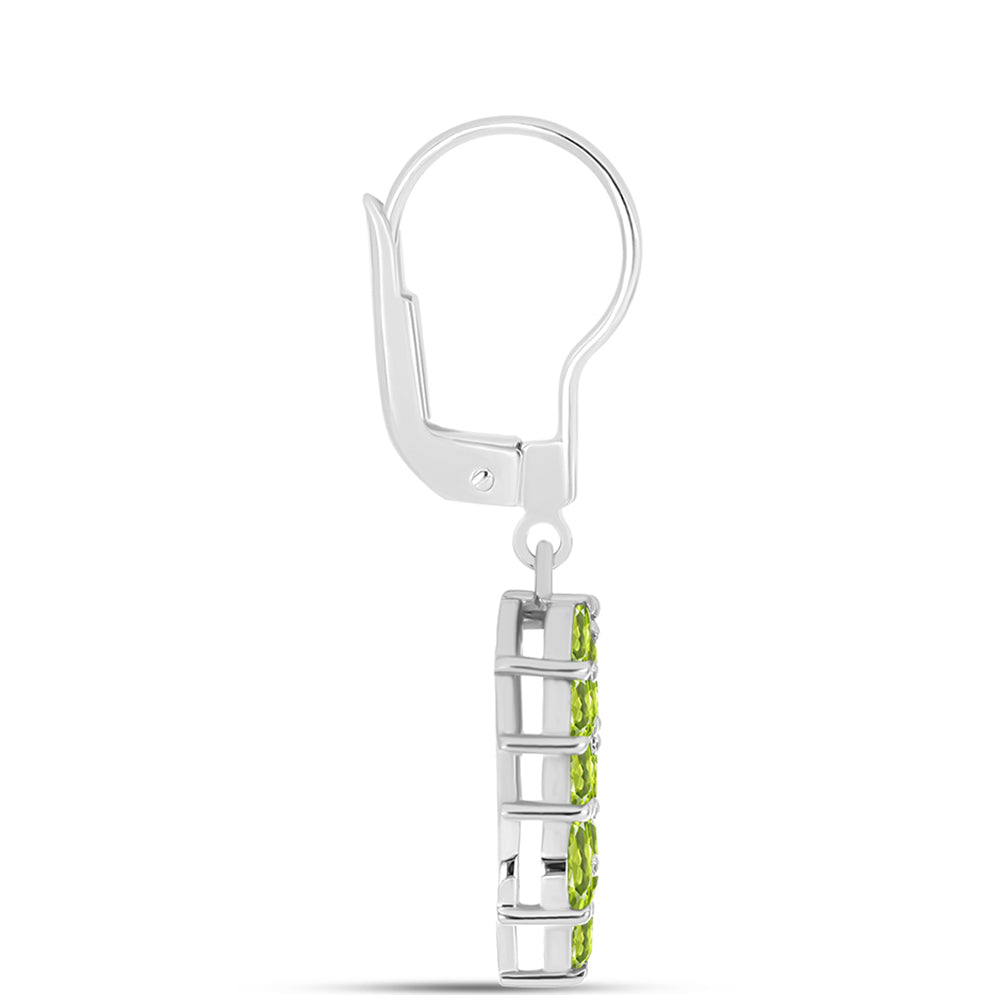Pendientes de Plata con Peridoto de Changbai 2 