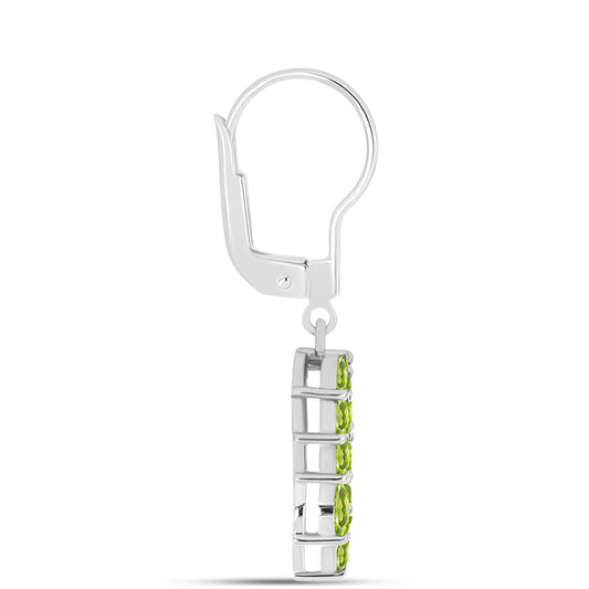Pendientes de Plata con Peridoto de Changbai