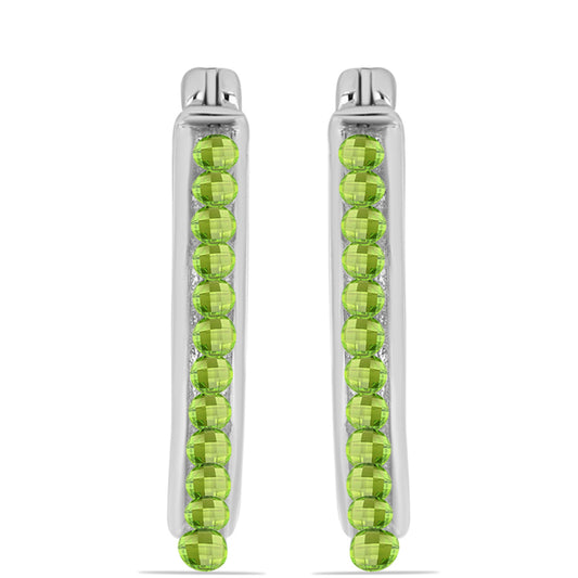 Pendientes de Plata con Peridoto de Changbai