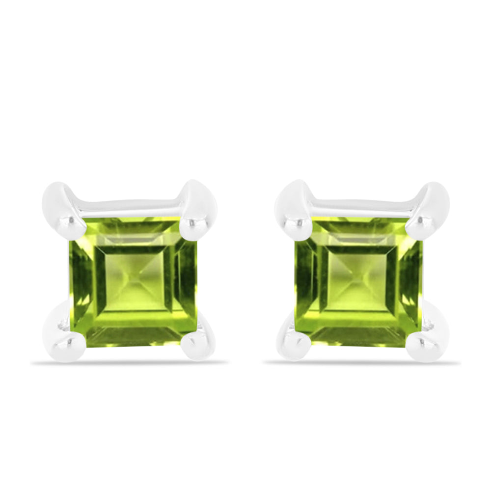 Pendientes de Plata con Peridoto de Changbai