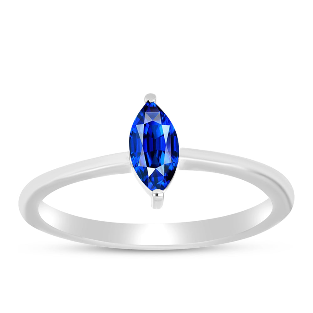 Anillo de Plata con Zafiro Azul Australiano 3 