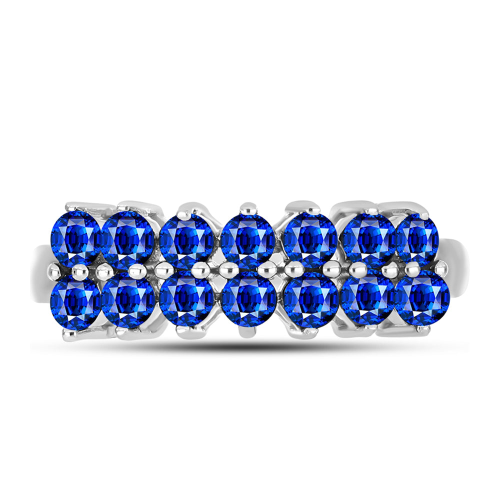 Anillo de Plata con Zafiro Azul Australiano 1 
