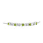 Pulsera de Plata con Peridoto de Changbai y Topacio Blanco