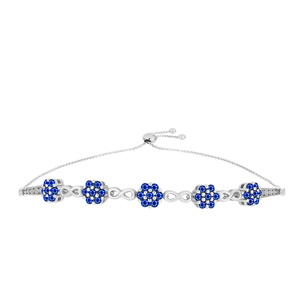 Pulsera de Plata con Zafiro Azul Australiano