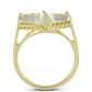 Anillo de Plata Bañada en Oro con Madreperla