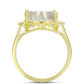 Anillo de Plata Bañada en Oro con Madreperla